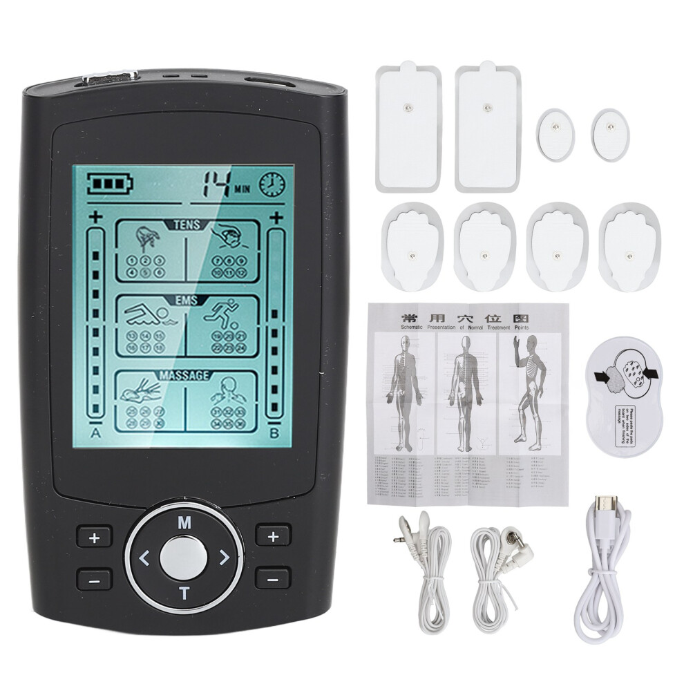 TENS Stimulator Dual Channel 36 Modes 20 Levels Pulse Massager