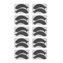 (Black) 10 Paar Silikon-Wimpernpatches untere Augen