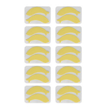 (Yellow) 10 Paar Silikon-Wimpernpatches untere Augen