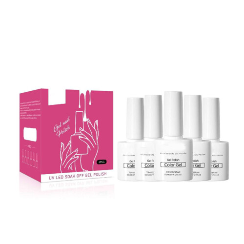 6 Farben Nagelkunst-Gellack langlebig rissfest