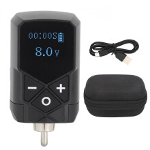 (Black) Tätowierstift-Netzteil USB wiederaufladbar 2400mAh Schwarz
