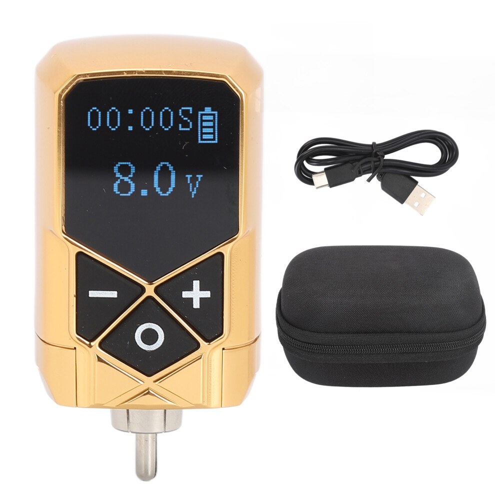 () Tattoo Pen Power Supply Usb Rechargeable 2400Mah Rca Gold/Black 461605395913