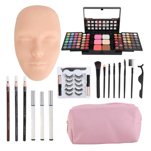 (Light Skin Color) 3D Make-up Oefenpop Kit Herbruikbaar