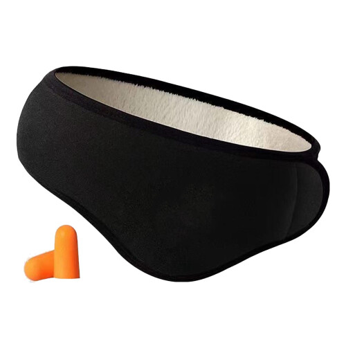 (Black) Schalldämpfende Schlaf-Ohrschützer winterwarm