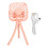 (Pink) Tischventilator 3-Gang LED Flex-Stativ Portable Pink 1