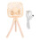 (Yellow) Tischventilator 3-Gang LED Flex-Stativ Portable Pink 1