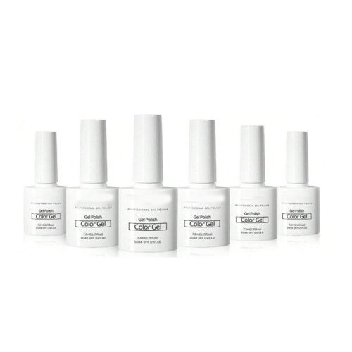 6 Farben Nagelkunst-Gellack langlebig rissfest 1