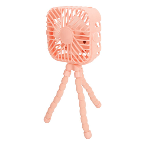 (Pink) Tischventilator 3-Gang LED Flex-Stativ Portable Pink 1