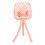 (Pink) Tischventilator 3-Gang LED Flex-Stativ Portable Pink 3