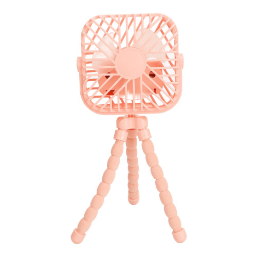 (Pink) Tischventilator 3-Gang LED Flex-Stativ Portable Pink 2