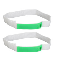 2x Katheter-Schenkelband für Urinableitung, Grün