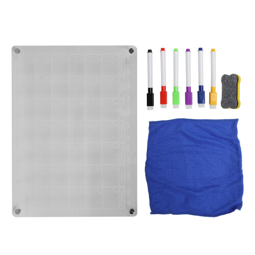 (Form Board) Magnetic Whiteboard with 6 Markers for Fridge