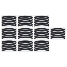 (Black) 30 Pairs Reusable Black Eyelash Lift Rods