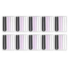 (White Purple and Black Mixed) Siliconen wimperkruller 30x herbruikbaar