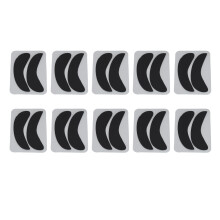 (Black) 10x Silicone Half Moon Pads Blue
