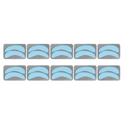 (Blue) 10x Silicone Half Moon Pads Blue