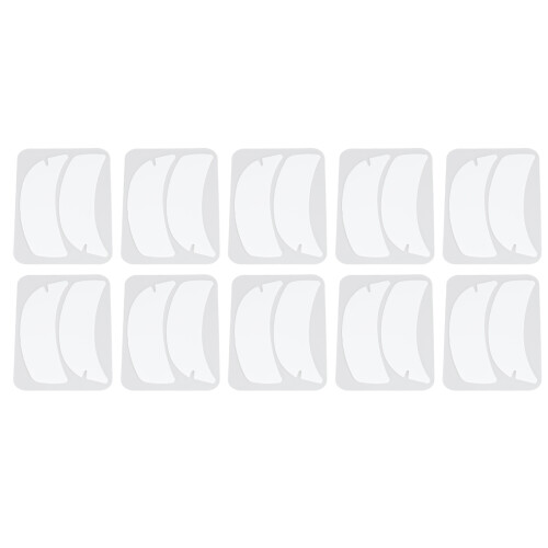 (White) 10x Silicone Under Eye Pads White
