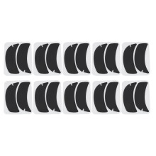 (Black) 10x Silicone Under Eye Pads White