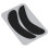 (Black) 10x Silicone Half Moon Pads Blue 5