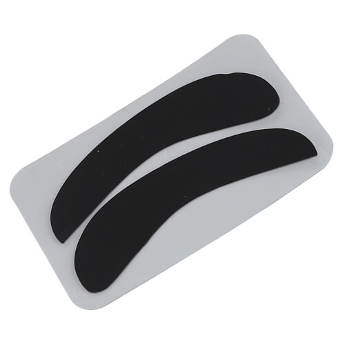 (Black) 10x Silicone Half Moon Pads Blue 1