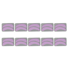 (Purple) 10x Silicone Half Moon Pads Blue