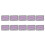 (Purple) 10x Silicone Half Moon Pads Blue 1