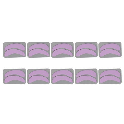 (Purple) 10x Silicone Half Moon Pads Blue