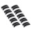 (Black) 10x Silicone Under Eye Pads White 2
