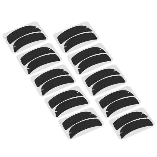 (Black) 10x Silicone Under Eye Pads White 1