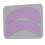 (Purple) 10x Silicone Half Moon Pads Blue 2