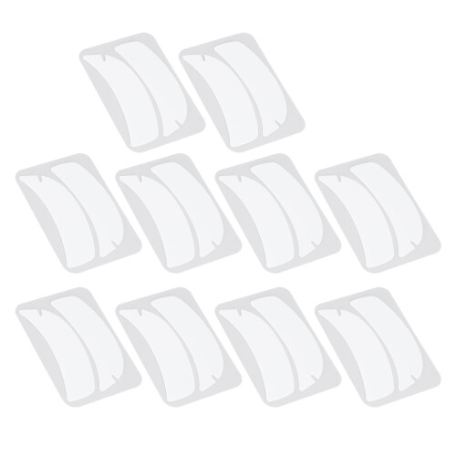 (White) 10x Silicone Under Eye Pads White 1