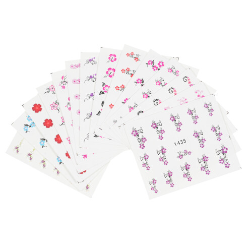 40tlg. Nagelstickers Maniküre Schablone DIY 2