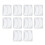 (White) 10x Silicone Under Eye Pads White 3