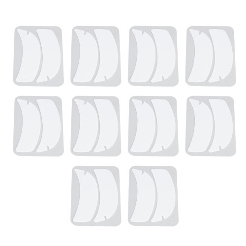 (White) 10x Silicone Under Eye Pads White 2