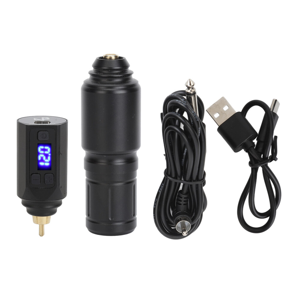 Tattoo Pen Kit Rotary Cartridges Wireless 1500mAh with RCA USB