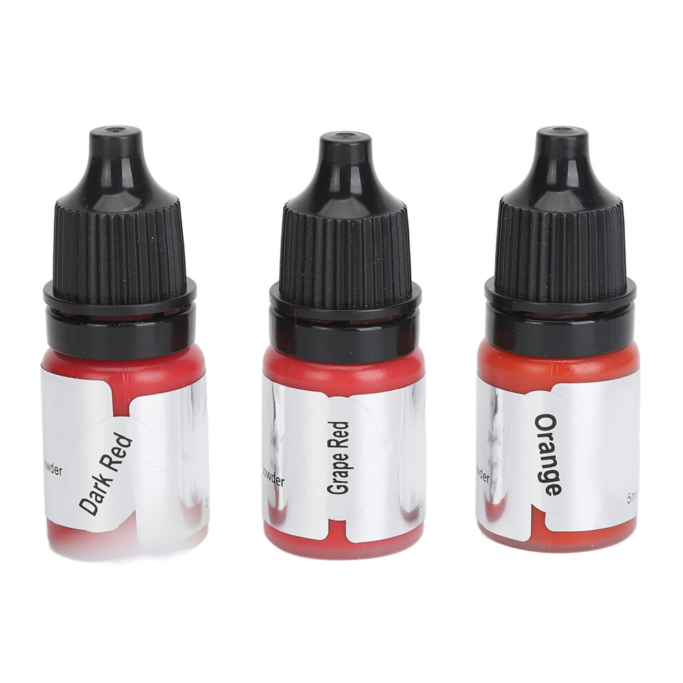 3 Colors 15ml Lip Tattoo Practice Ink Professional Novice Set