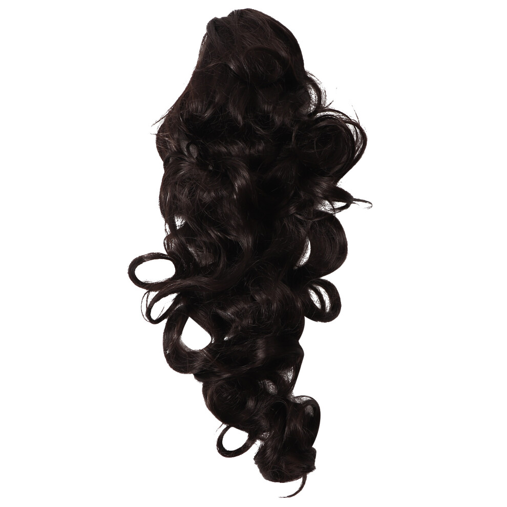 Wavy Ponytail Extension Claw Clip High Temp Fiber Natural Long