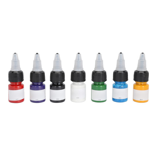 Tattootinte Set 7 Farben 56ml für Anfänger