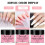 Acryl-Nagel-Set Pulver Flüssigkeit Pinsel Forms Feile 3 Farben 1