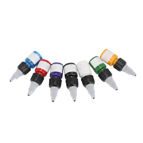 Tattootinte Set 7 Farben 56ml für Anfänger 1