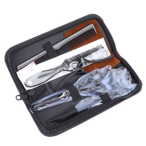 Professionelle Friseurschere mit Kamm und Clip 1