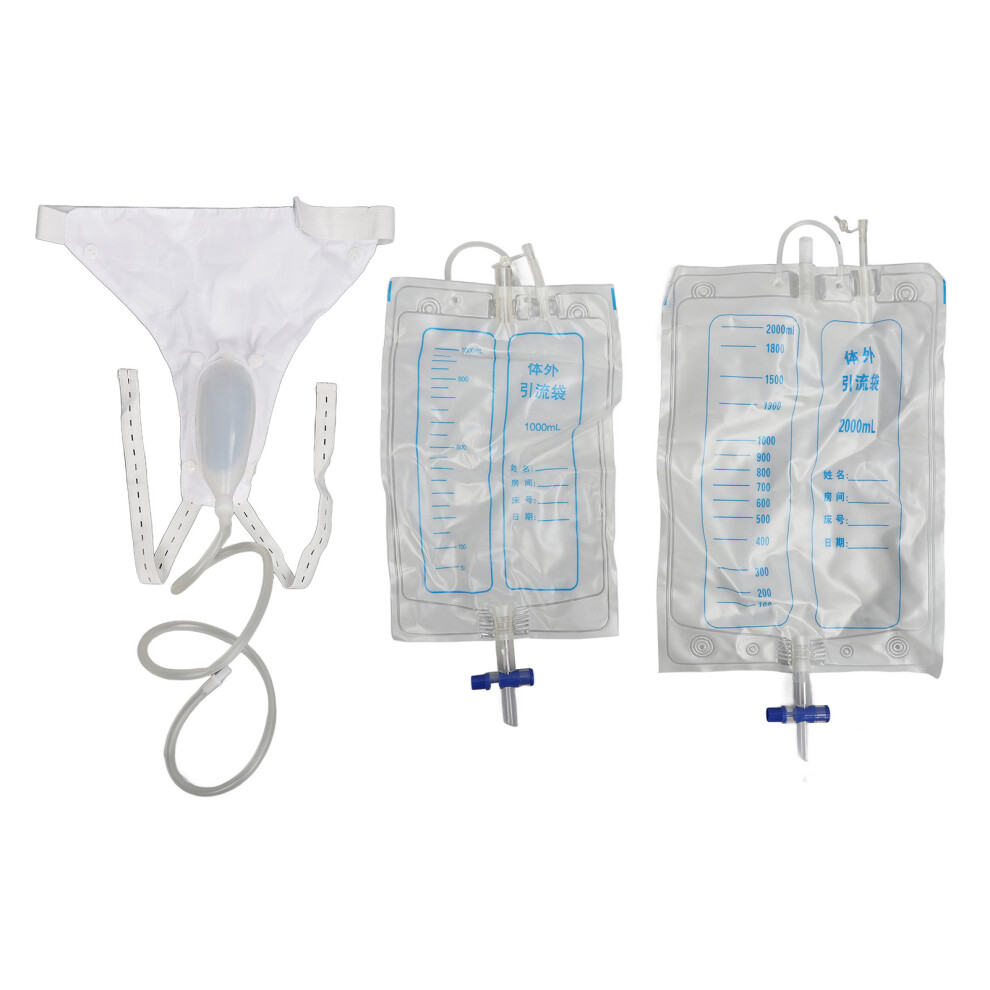 Male Urine Collector Bag Silicone Large Capacity For Elderly 461605399201