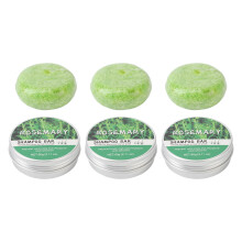 3x Rosmarin-Shampoo-Bar: Haarwuchs & Tiefenreinigung