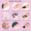 Acryl-Nagel-Set Pulver Flüssigkeit Pinsel Forms Feile 3 Farben 5
