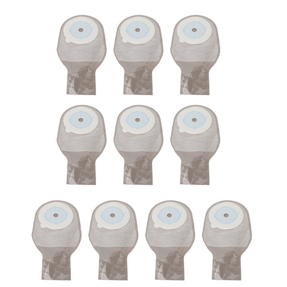 10pcs Disposable Ostomy Bags Hydrocolloid Charcoal Filter Clip Closure