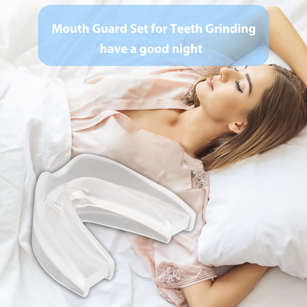 Moldable Teeth Guard Anti-snoring EVA Mouthguard with Case