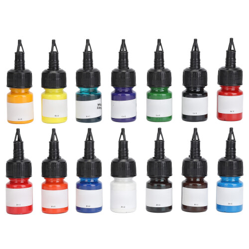 14 Farben Tattoo-Farbsatz 112ml für Anfänger 1