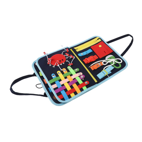 Dressing Learning Bag with Tie, Laces & Buckle 1