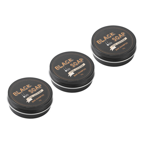 3x Shampoo-Bar dunkelnd pflegend für Haare 2