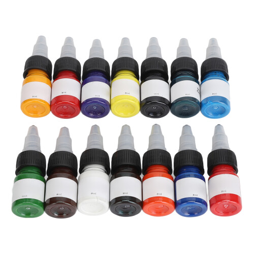 14 Farben Tattoo-Farbsatz 112ml für Anfänger 2